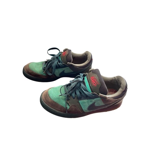 Nike 6.0 Zoom mens blue green leather Low sneakers Size 9 SKU 9094 - Picture 3 of 12